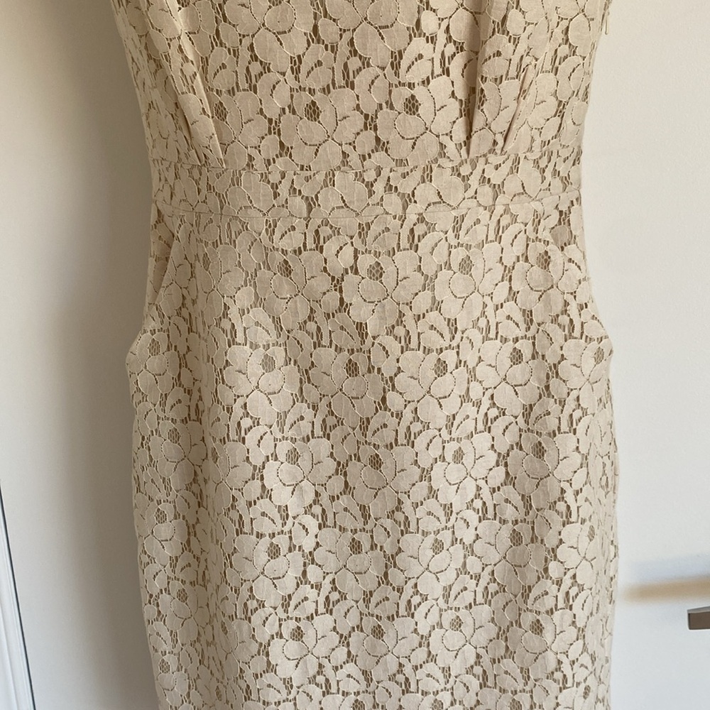 ROSEMUNDE copenhagen, Elegant Cream Lace Sheath fitted Dress Size 38 size 8 - Picture 5 of 15